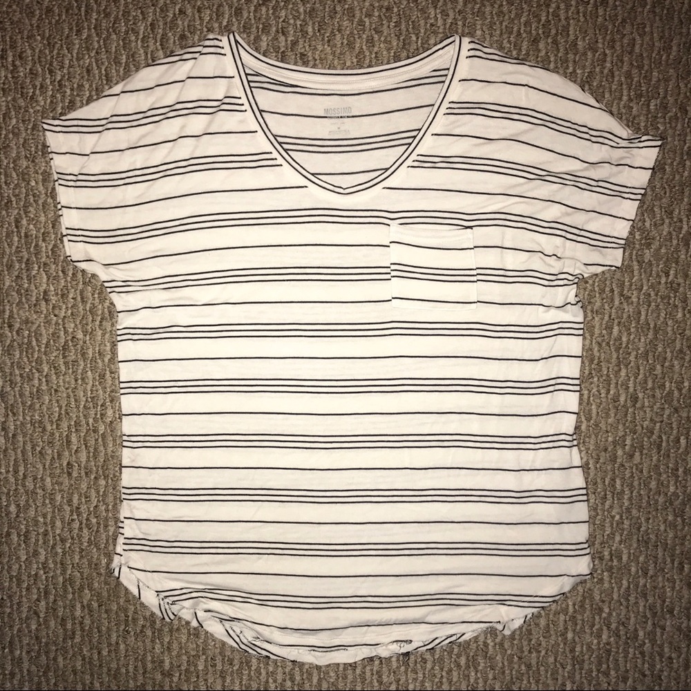 MOSSIMO Striped V-Neck Tee